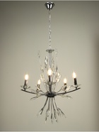 Люстра «Барселона» 5хЕ14 40 Вт хром 57×57×100 см - фото 41383223