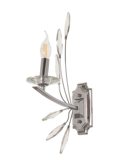 Бра настенное BayerLux «Барселона», 1хЕ14, 40 Вт, хром