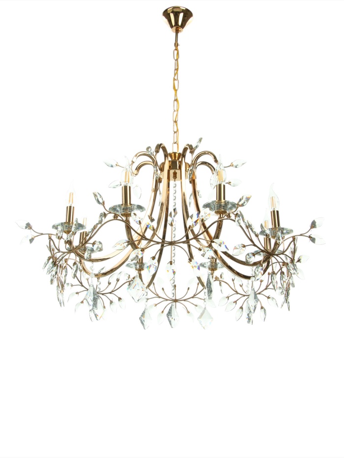 Люстра «Севилья» 8хЕ14 40 Вт золото 86×86×118 см