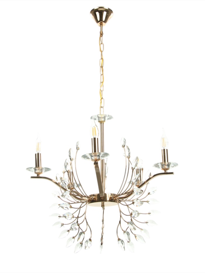 Люстра «Валенсия» 5хЕ14 40 Вт золото 60×60×100 см