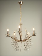 Люстра «Валенсия» 5хЕ14 40 Вт золото 60×60×100 см - фото 41383285