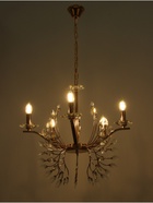 Люстра «Валенсия» 5хЕ14 40 Вт золото 60×60×100 см - фото 41383286