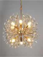 Люстра «Доминика» 9хЕ14 40 Вт золото 50×50×105 см - фото 5020909