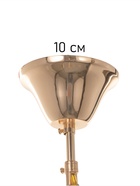Люстра «Доминика» 9хЕ14 40 Вт золото 50×50×105 см - фото 5020912