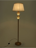 Торшер «Лорейн» Е27 40 Вт латунь 42.5×42.5×160 см - фото 41383387