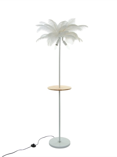 Торшер «Перья» 3хE14 40 Вт белый 52×52×155 см