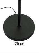 Торшер «Барселона» Е27 40 Вт черный 35×35×155 см - фото 5021024