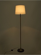 Торшер «Винки» Е27 40 Вт латунь черный 35×35×157 см - фото 41383455