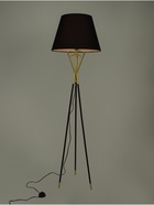 Торшер «Индиго» Е27 40 Вт черное -золотой 48×48×163 см - фото 5021055