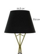 Торшер «Индиго» Е27 40 Вт черное -золотой 48×48×163 см - фото 5021057