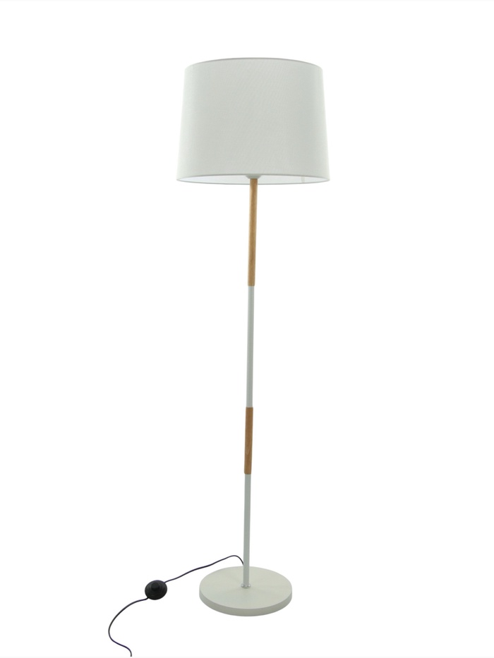 Торшер «Орион» Е27 40 Вт белый 43×43×155 см - Фото 1