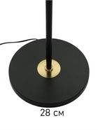 Торшер "Тремпель" Е27 40Вт черно-золотой 38х38х168 см 10440044 Торшер "Тремпель" Е27 40Вт черно-золотой 38х38х168 см 10440044