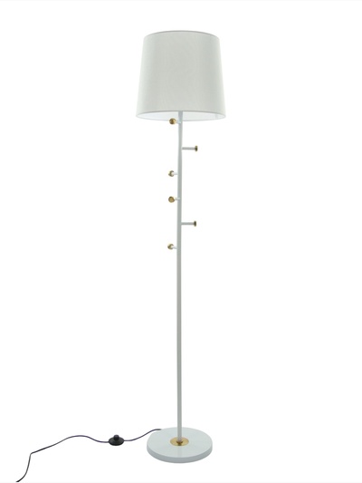 Торшер «Тремпель» Е27 40 Вт бело-золотой 38×38×168 см