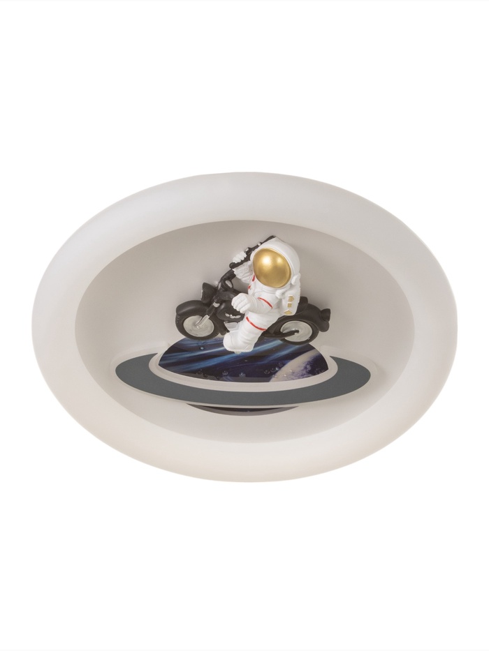 Светильник «Космонавт на мотоцикле» 120 Вт LED 50×50×10 см