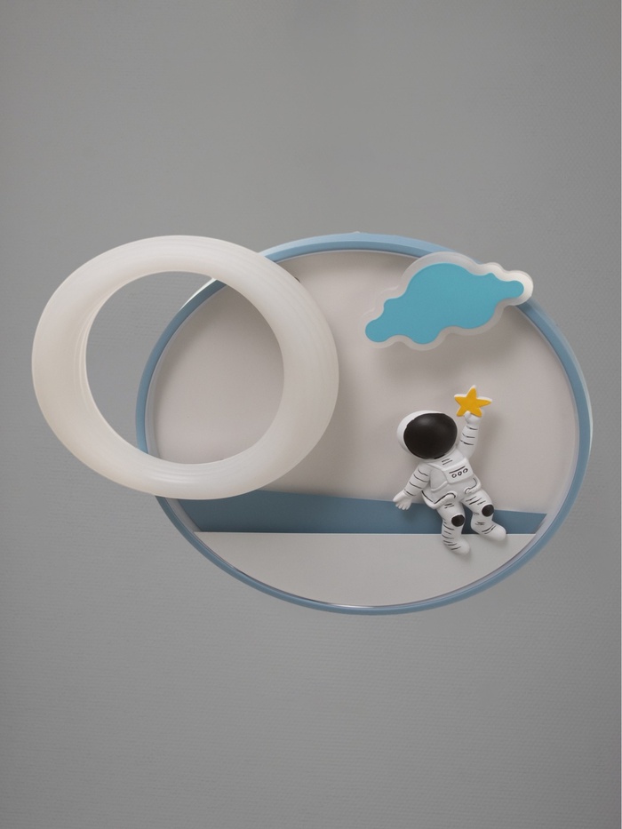 Светильник «Космонавт со звездой» 120 Вт LED 50.5×52×10 см