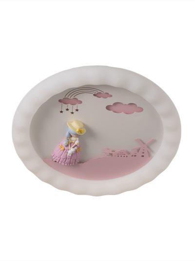 Светильник «Девочка с плюшевым зайцем» 120 Вт LED 50×50×7 см