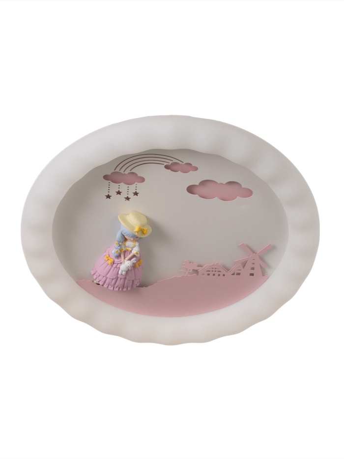 Светильник «Девочка с плюшевым зайцем» 120 Вт LED 50×50×7 см - Фото 1