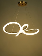 Люстра Bertha 48 Вт LED 4000-6000К золото 60×40×30+120 см - фото 41383660