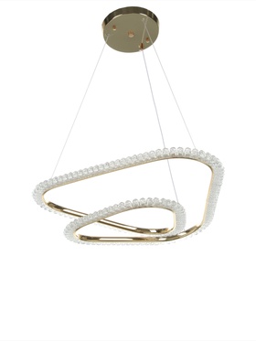 Люстра Charlotte 70Вт LED 4000-6000К золото 51х60х12+120см