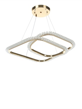 Люстра Christina 68Вт LED 4000-6000К золото 53х55х18+120см