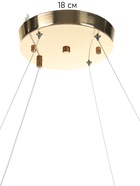Люстра Christina 68Вт LED 4000-6000К золото 53х55х18+120см 10534561 Люстра Christina 68Вт LED 4000-6000К золото 53х55х18+120см 10534561