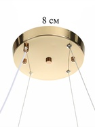 Люстра Claudia 65 Вт LED 4000-6000К золото 46×48×14+120 см - фото 41383750