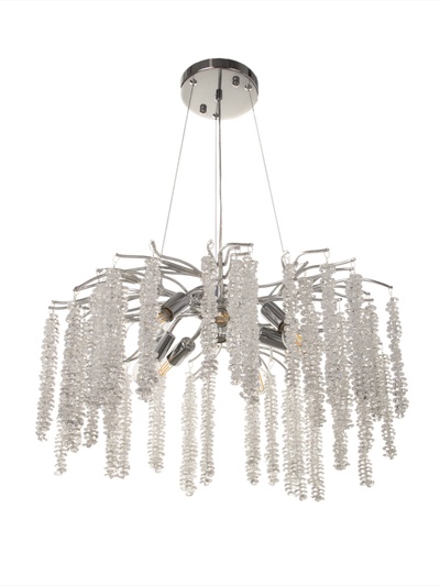 Люстра Amalia 8×40 Вт Е14 серебро 60×60×50+100 см