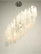 Люстра Amalia 12×40 Вт Е14 серебро 120×55×40+100 см - фото 5021374