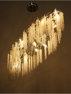 Люстра Amalia 12×40 Вт Е14 серебро 120×55×40+100 см - фото 5021375