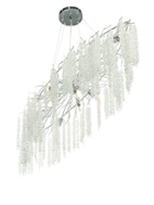 Люстра Amalia 12×40 Вт Е14 серебро 120×55×40+100 см - фото 5021373