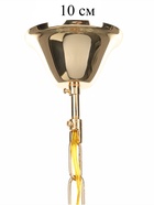 Люстра Annalise 5×40 Вт Е14 золото 58×58×62+50 см - фото 41383807