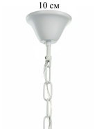 Люстра Astrid=8×40 Вт Е14 белый 80×80×65+50 см - фото 41383831