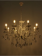 Люстра Astrid=8×40 Вт Е14 белый 80×80×65+50 см - фото 41383823