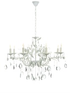 Люстра Astrid=8×40 Вт Е14 белый 80×80×65+50 см - фото 41383824