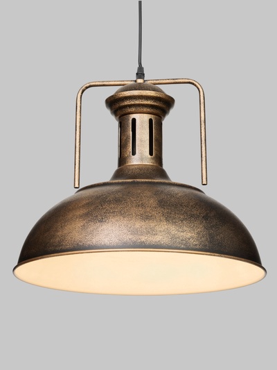 Светильник подвесной BayerLux William, 1×40 Вт, Е27, золотисто-чёрный, 40×40×35-100 см