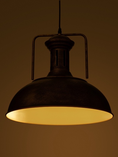 Светильник подвесной BayerLux William, 1×40 Вт, Е27, золотисто-чёрный, 40×40×35-100 см