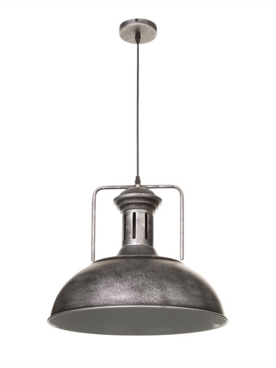 Светильник подвесной BayerLux William, 1×40 Вт, Е27, чёрно-серебристый, 40×40×35-100 см