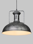 Светильник подвесной BayerLux William, 1×40 Вт, Е27, чёрно-серебристый, 40×40×35-100 см - Фото 3