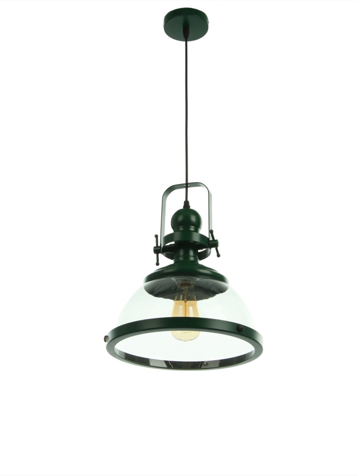 Светильник Christopher 1×40 Вт Е27 пр-1 м темно-зеленый 30×30×32 см - Фото 1