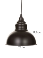 Светильник Paul 1×40 Вт Е27 пр-1 м черный 20×20×17.5 см - фото 5021578