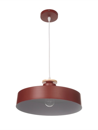 Светильник Timothy 1×40 Вт Е27 пр-1 м бордовый 32.5×32.5×12 см