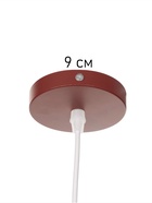 Светильник Timothy 1×40 Вт Е27 пр-1 м бордовый 32.5×32.5×12 см - Фото 5