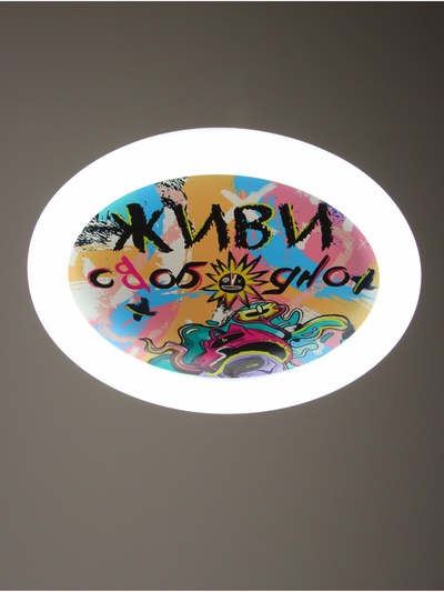Потолочный светильник светодиодный BayerLux «Живи свободно», 120 Вт, LED, 49.5×49.5×6.5 см