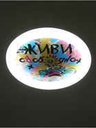 Потолочный светильник светодиодный BayerLux «Живи свободно», 120 Вт, LED, 49.5×49.5×6.5 см - Фото 3