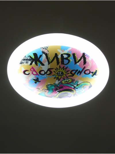 Потолочный светильник светодиодный BayerLux «Живи свободно», 120 Вт, LED, 49.5×49.5×6.5 см