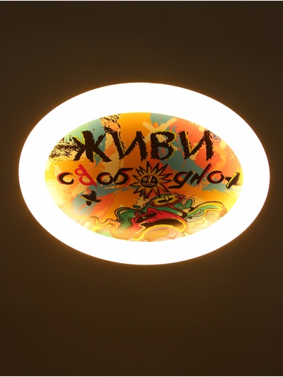 Потолочный светильник светодиодный BayerLux «Живи свободно», 120 Вт, LED, 49.5×49.5×6.5 см