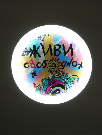 Потолочный светильник светодиодный BayerLux «Живи свободно», 120 Вт, LED, 49.5×49.5×6.5 см