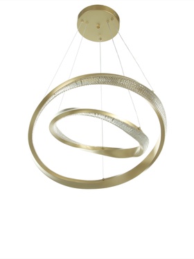 Люстра Ella 116Вт Led 3000-6000К медь Ø40+60х150см