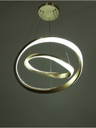 Люстра Ella 116 Вт LED 3000-6000К медь Ø40+60×150 см - фото 41384303