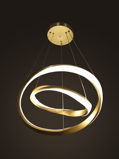 Люстра Ella 116 Вт LED 3000-6000К медь Ø40+60×150 см